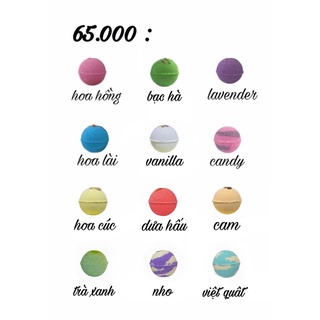  Viên thả bồn tắm   Bath Bomb  - Bom tắm - Nhiều mùi hương- Superbox Store- Bomb tắm 
