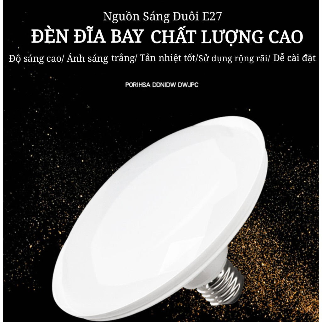 Bóng Đèn Led UFO (18W-24W-36W-50W) Ánh Sáng Trắng