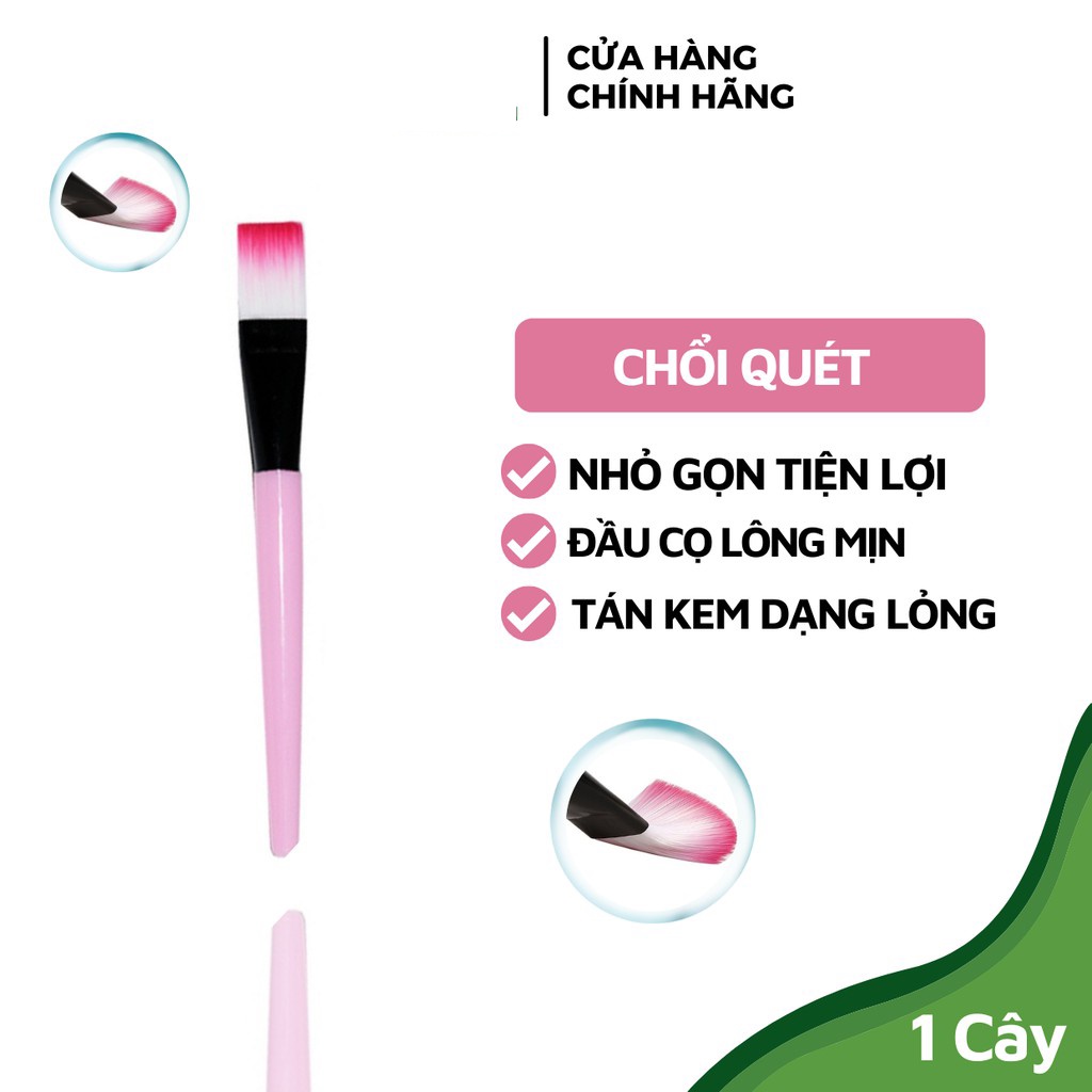 Cọ Quét SILICON  - Đắp Mặt &amp; Trang Điểm- Giao màu ngẫu nhiên(Xanh-Hồng)