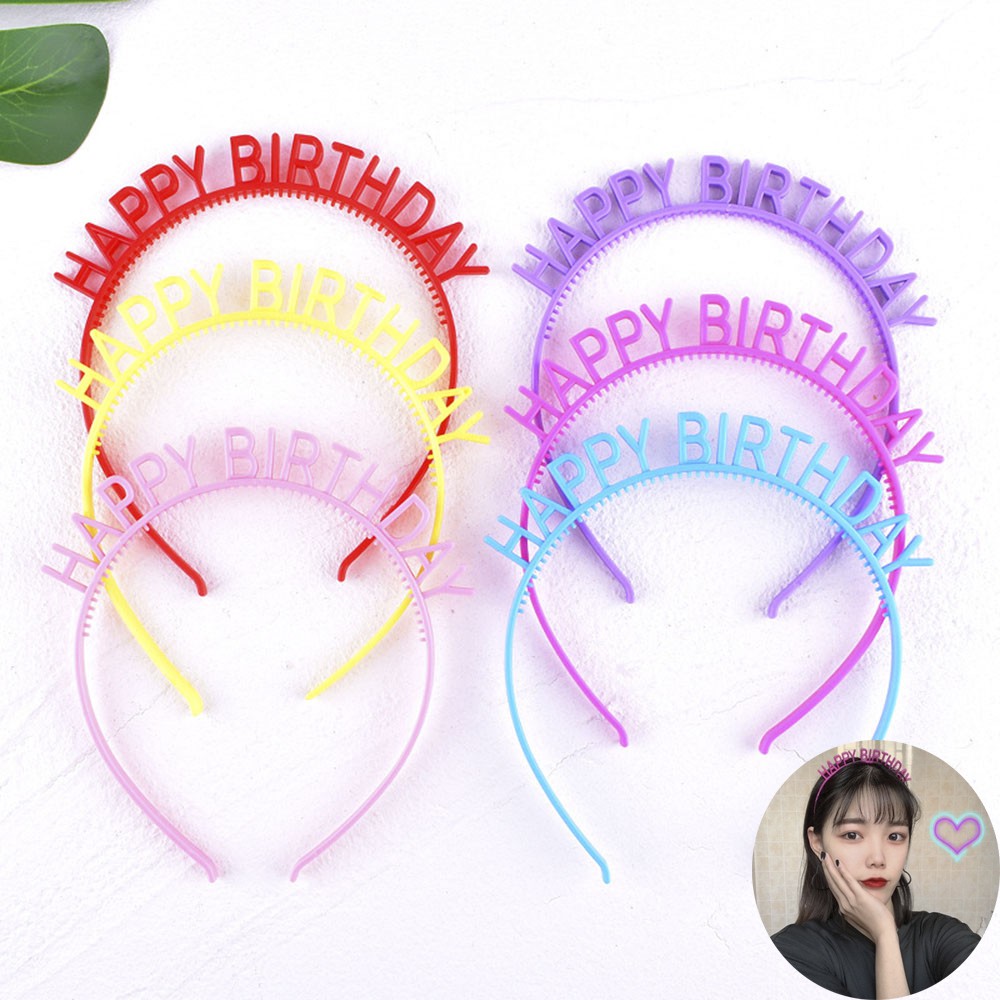 Cài tóc chữ Happy Birthday sáng tạo cho bé