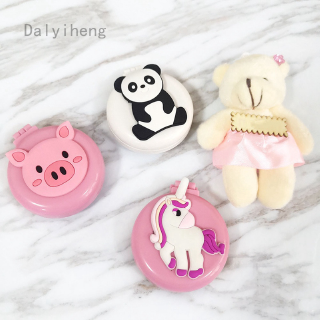 Lược Chải Tóc Massage Dalyiheng Thiết Kế Hình Tròn Nhỏ Gọn Tích Hợp Gương Tiện Dụng