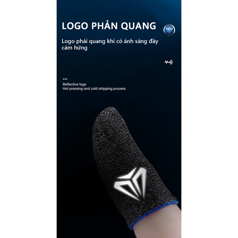 Bao tay chơi game cao cấp sợi nano bạc giúp chơi Game tăng độ nhạy giảm ma sát khi sử dụng