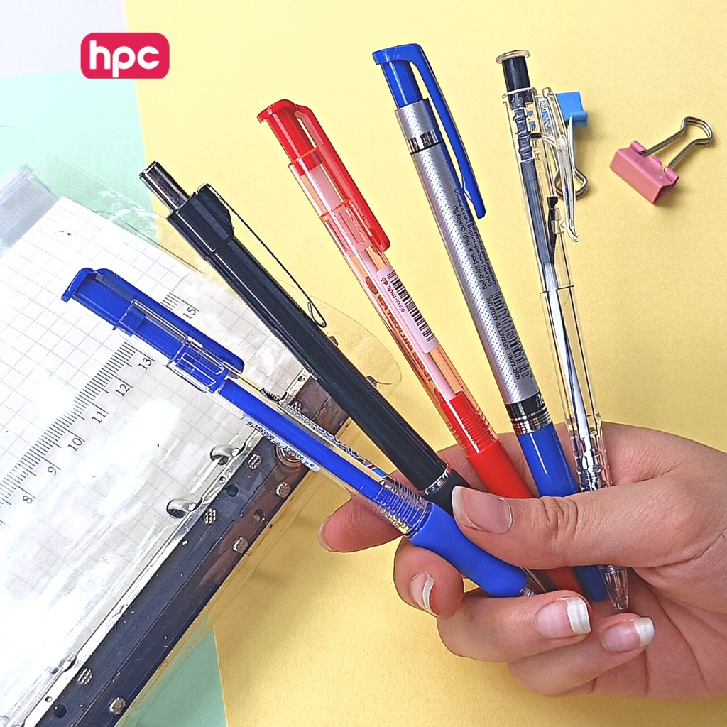 Bút Bi Thiên Long TL023/024/025/027/036 Ngòi 0.5mm 0.6mm 0.7mm 0.8mm, Bút Bi Văn Phòng Phẩm Đủ Màu Xanh Đen Đỏ