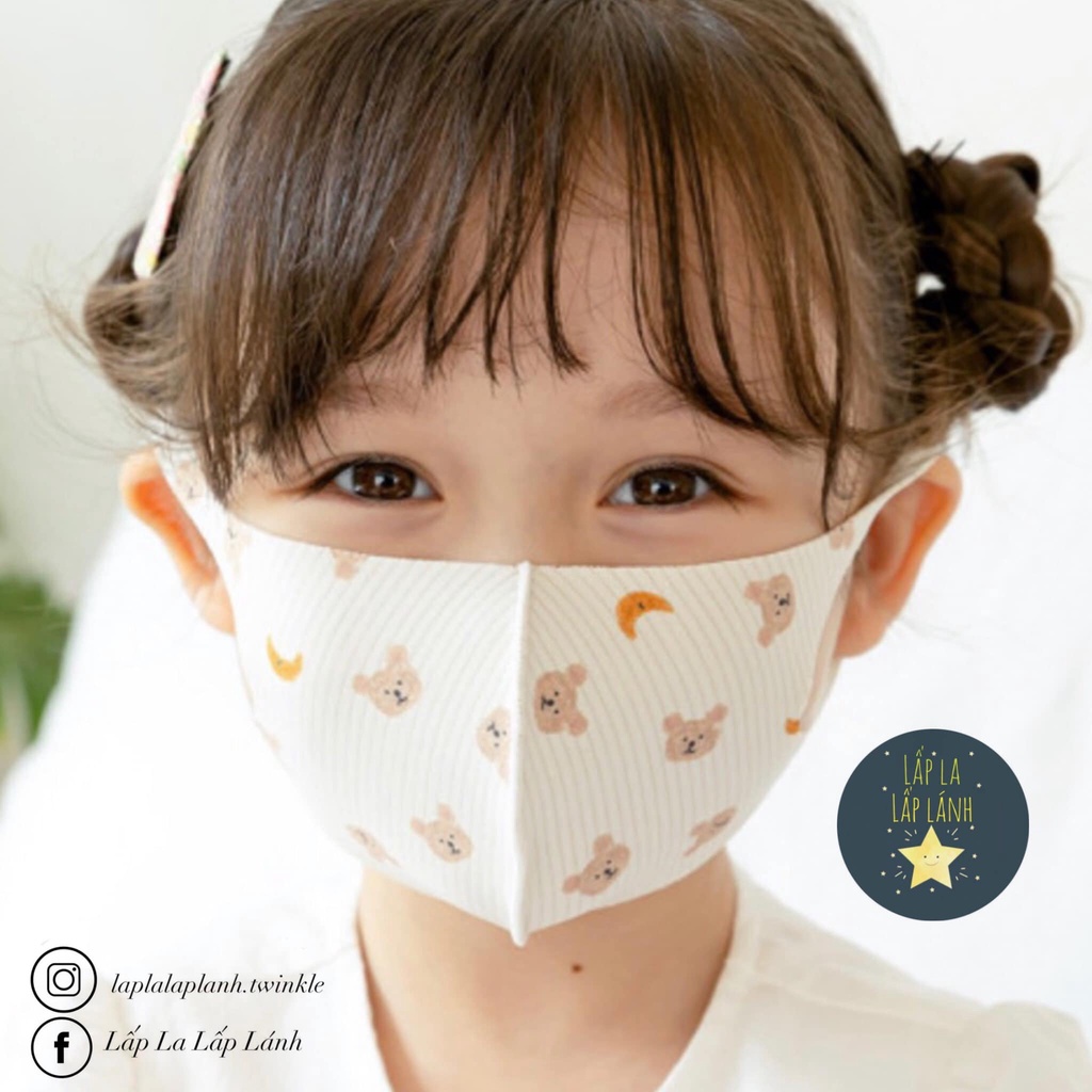 Khẩu trang vải Bebenuvo kháng khuẩn cho bé #madeinKorea