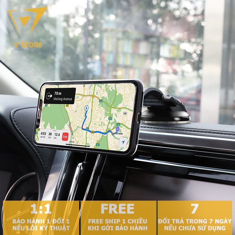 GIÁ ĐỠ KẸP ĐIỆN THOẠI NAM CHÂM HOCO CA45A TRÊN XE HƠI Ô TÔ NHỰA ABS CAO CẤP [HOCO ĐÀ NẴNG]