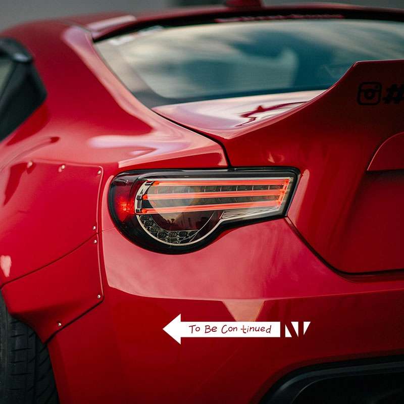 TO BE CONTINUED Xe ô tô Nhãn dán Occlude Vết xước Hình dán Xe máy Trang trí đề can