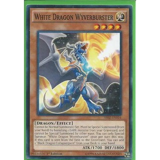 Lá bài thẻ bài Yugioh SR02-EN016 White Dragon Wyverburster
