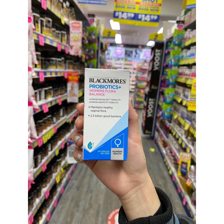 -Men Vi Sinh phụ nữ probiotic for women flora 30 - Viên cân bằng lợi khuẩn - Blackmores Probiotics+ Women