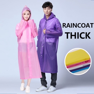 Áo mưa cá nhân dáng dài trong suốt nhiều màu sắc tùy chọn dành cho cả nam và nữ