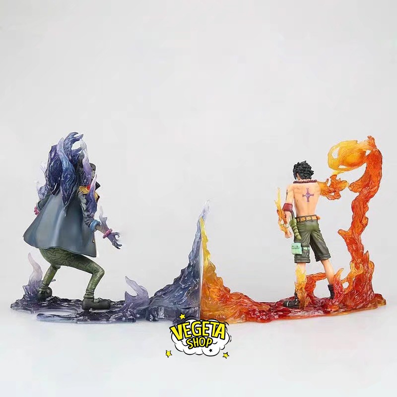 Mô hình One Piece - Ace vs Râu Đen - Ace vs Teach - Postgas.D.Ace vs Marshall.D.Teach - DXF The Rival vs1 - Full box