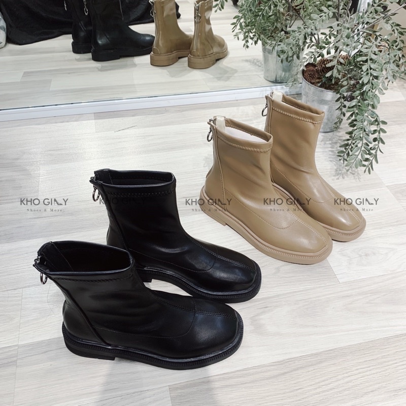 Boots đôc lửng khoá sau B018