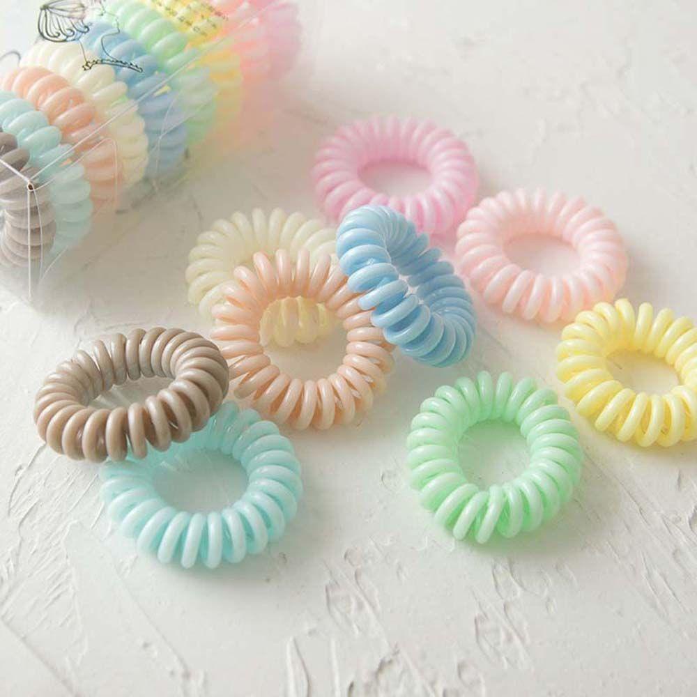 MXGOODS Set 9 Dây Cột Tóc Co Giãn Nhiều Màu Sắc Phong Cách Hàn Quốc Cho Nữ