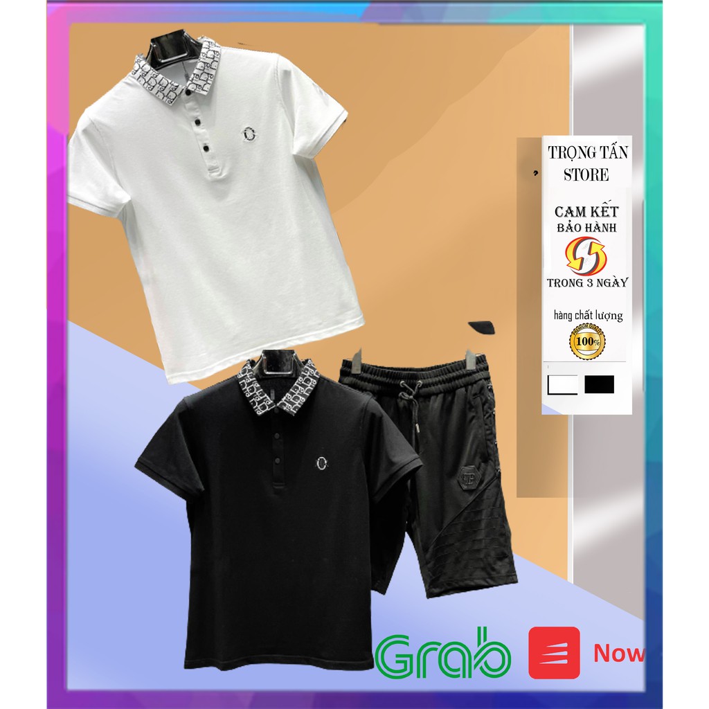 Áo Polo Nam, Áo Thun Nam Ngăn Tay Lỡ Có Cổ Thời Trang Cao Cấp in Hoa Tiết AC76 - TrongTanFashion