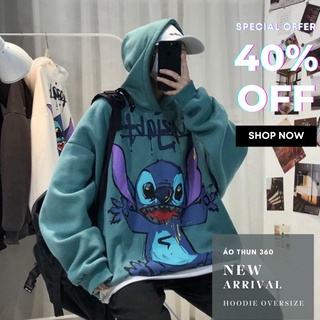Áo hoodie nam nữ form rộng Unisex Stick012 siêu xinh, Áo Sweater unisex nam nữ nỉ có mũ phong cách oversize