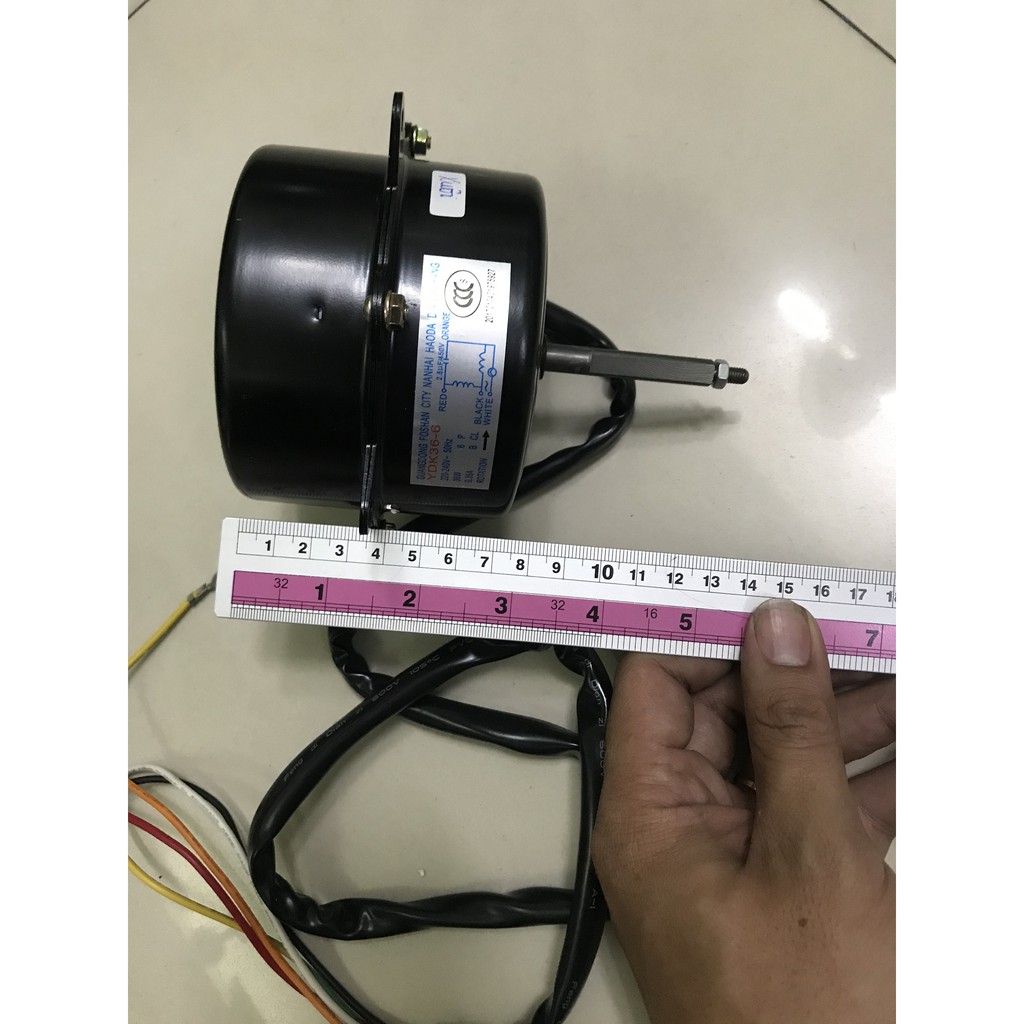 Motor quạt dàn nóng điều hòa, 36w, 5 dây, xuôi chiều / motor quạt đuôi nóng máy lạnh