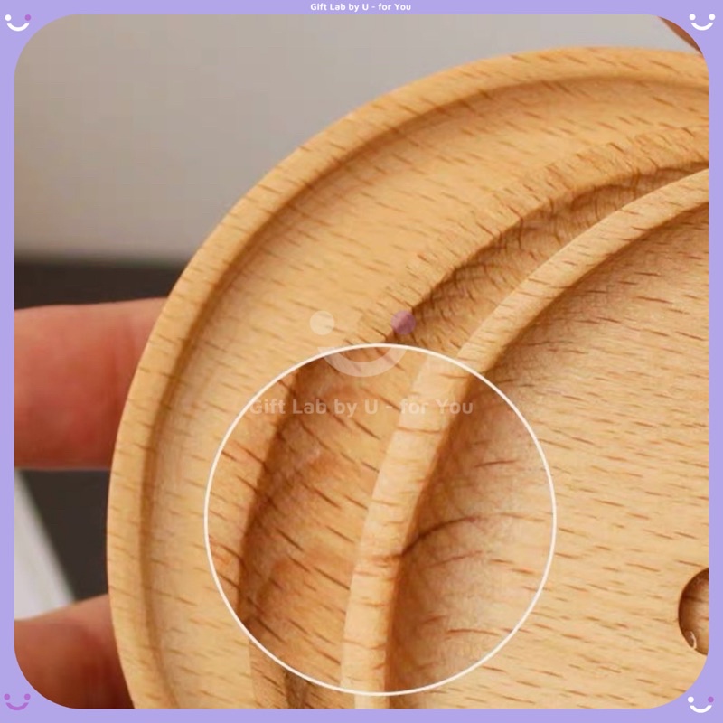 Lót cốc gỗ hình bàn chân mèo cưng xỉu