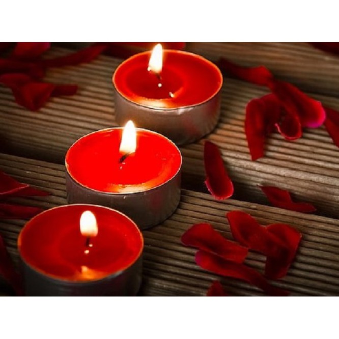 Vỉ 6 chiếc nến thơm hương táo tealight Sa Maison