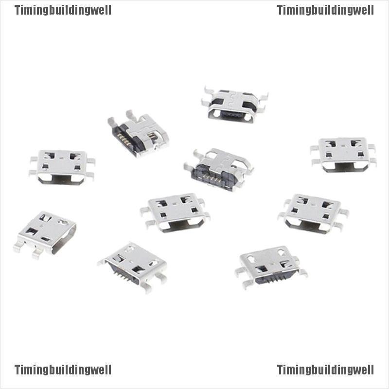 Set 10 đầu nối cổng sạc Micro USB 5 pin chuyên dụng chất lượng cao