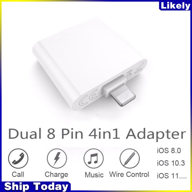 Bộ Chuyển Đổi Âm Thanh Tai Nghe 8 Pin Chuyên Dụng Cho iPhone 7 7 PLUS 8 PLUS
