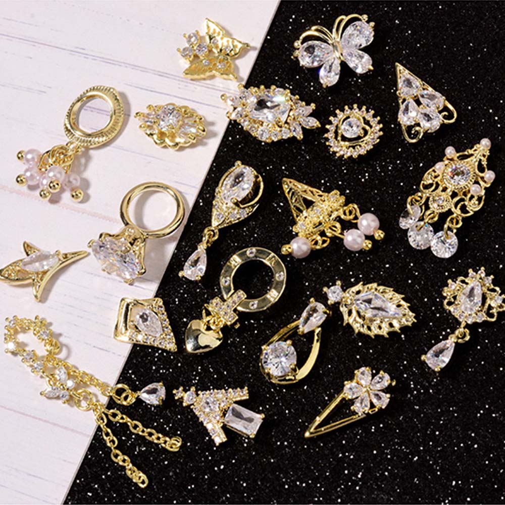 CHARMS Phụ Kiện Trang Trí Móng Tay 3D Diy
