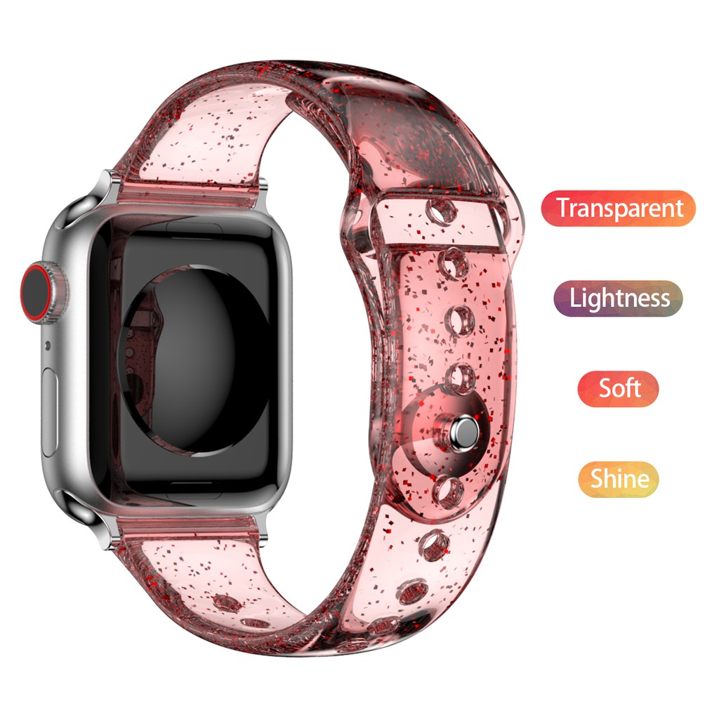 Dây Đeo Tpu Mềm Chống Nước Cho Đồng Hồ Thông Minh Apple Watch Series 6 / Se / 5 / 4 / 3 / 2 / 1 Iwatch 44mm / 42mm / 40mm / 38mm