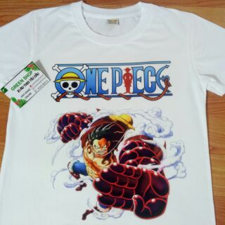 (ẢNH THẬT) Áo Thun One Piece Luffy Gear 4 Siêu Ngầu Vải Cotton Thái S038