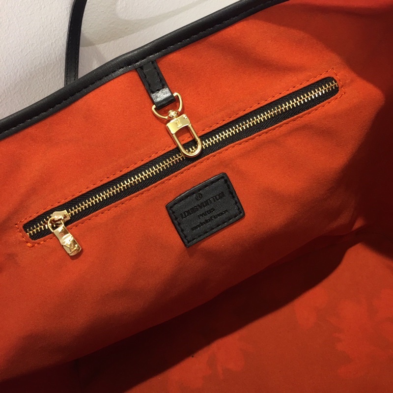 Túi xách nữ size lớn Louis Vuitton LV Neverfull size 31 chất liệu da thật cao cấp hoạ tiết hình đá kèm ví