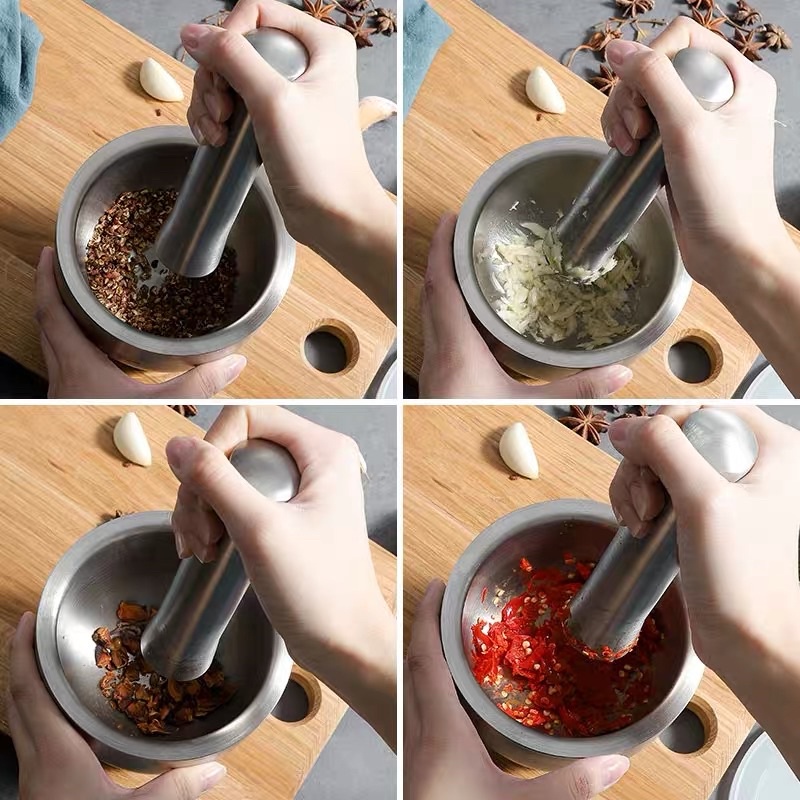 Cối giã đa năng Inox 304 chuẩn