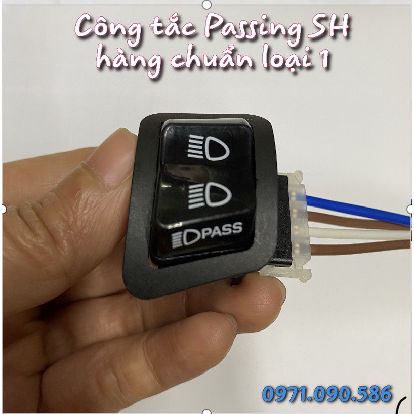 1 Chiếc Công tắc Pasing SH LOẠI 1 HÀNG CHUẨN- 3 chế độ cos pha pasing nháy đèn cực tiện lợi - 3T RACING