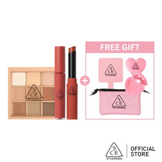 Bộ 6 Sản Phẩm Trang Điểm 3CE Twinkle Rose Lấp Lánh Hoa Hồng