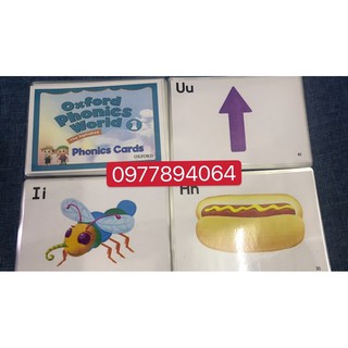OXFORD PHONICS WORLD 1 ép plastics ❤️FLASHCARDS TIẾNG ANH❤️giáo cụ đồ dùng dạy học💯