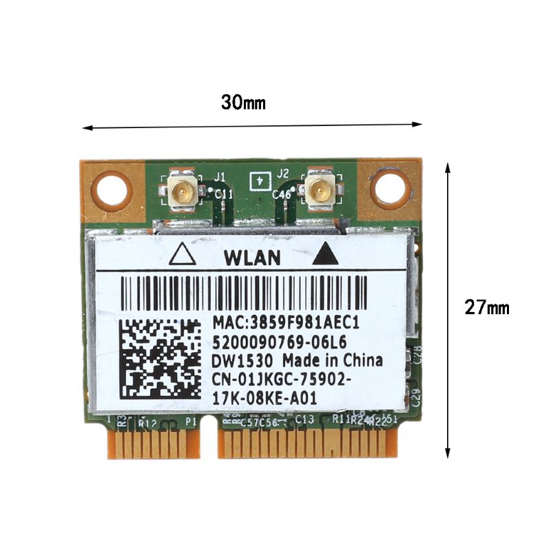 Thẻ Mạng Wifi Không Dây GODD BCM4322 802 11 DW1530 Cho E6420 E5510