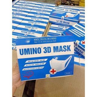Khẩu trang 3d mask Umino 50 cái-Khẩu trang chính hãng bán tại Nhà thuốc. | BigBuy360 - bigbuy360.vn