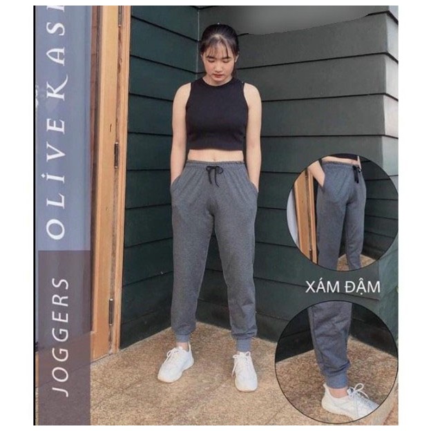 ❤️HÀNG ĐẸP-ẢNH THẬT❤️ Quần joger nữ nỉ bo gấu lưng thun/Quần Jogger Nam hàng chuẩn