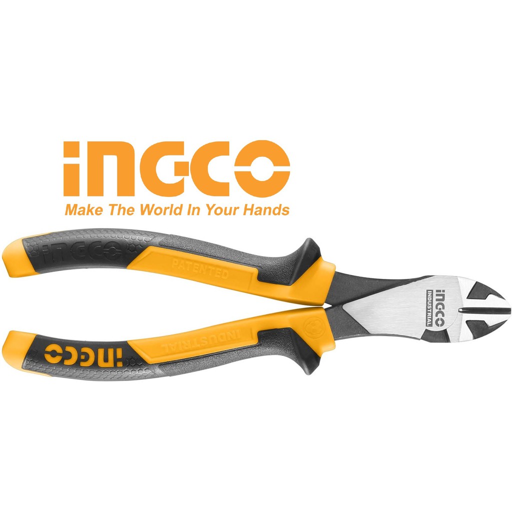 INGCO Kìm cắt kềm cắt đầu nặng Thép CR-V Heavy duty Diagonal Cutting Pliers HHDCP28188