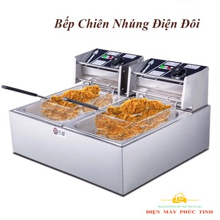Bếp chiên rán thực phẩm SUNNY 5000W đa năng chiên gà rán, khoai tây, đồ ăn nhanh