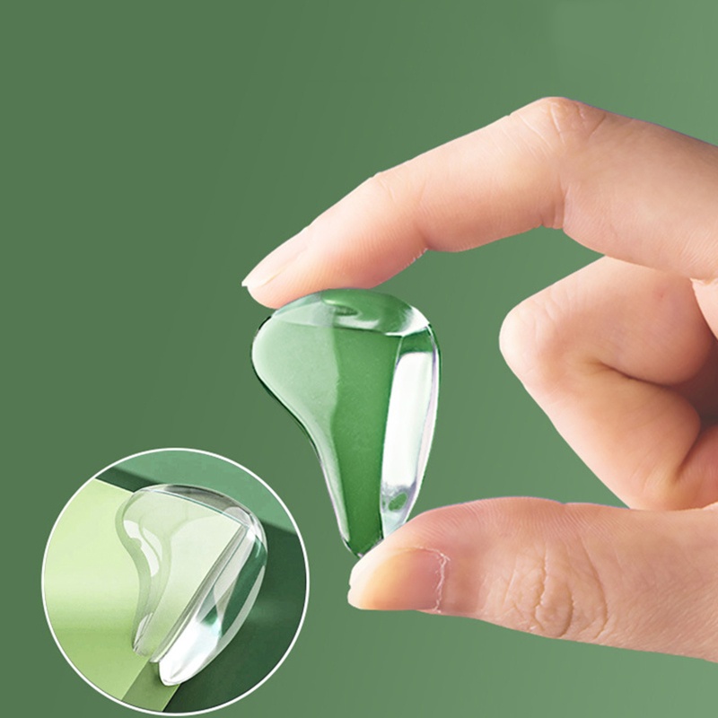 Bộ 10 Miếng Đệm Silicone Trong Suốt Bọc Góc Bàn Bảo Vệ An Toàn Cho Bé