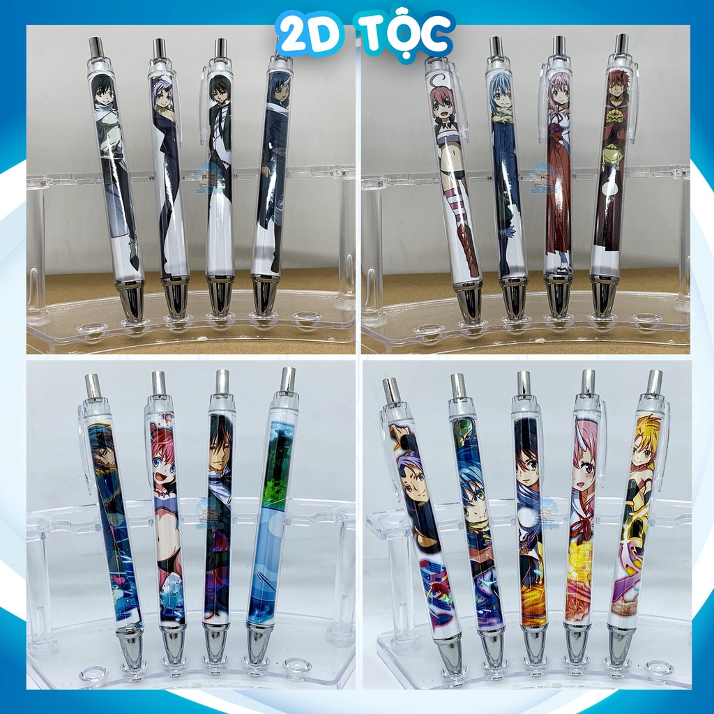 Bút Gel Anime Manga Light Novel Chuyển sinh thành Slime ngòi 0.5mm nhiều mẫu dạng bấm lò xo dành cho Wibu - 2D Tộc Shop
