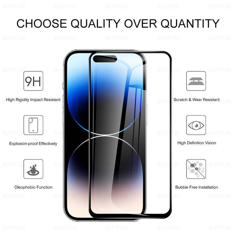 Kính Cường Lực Bảo Vệ Màn Hình Cho iPhone 14 13 12 Pro Max 14 Plus 14Pro 13Pro 12Pro Edge