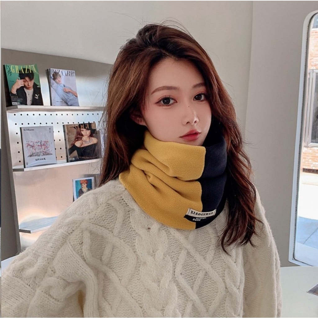 Khăn ống đa năng thời trang Nam, Nữ ấm áp, tiện lợi phối 2 màu phong cách nhã nhặn