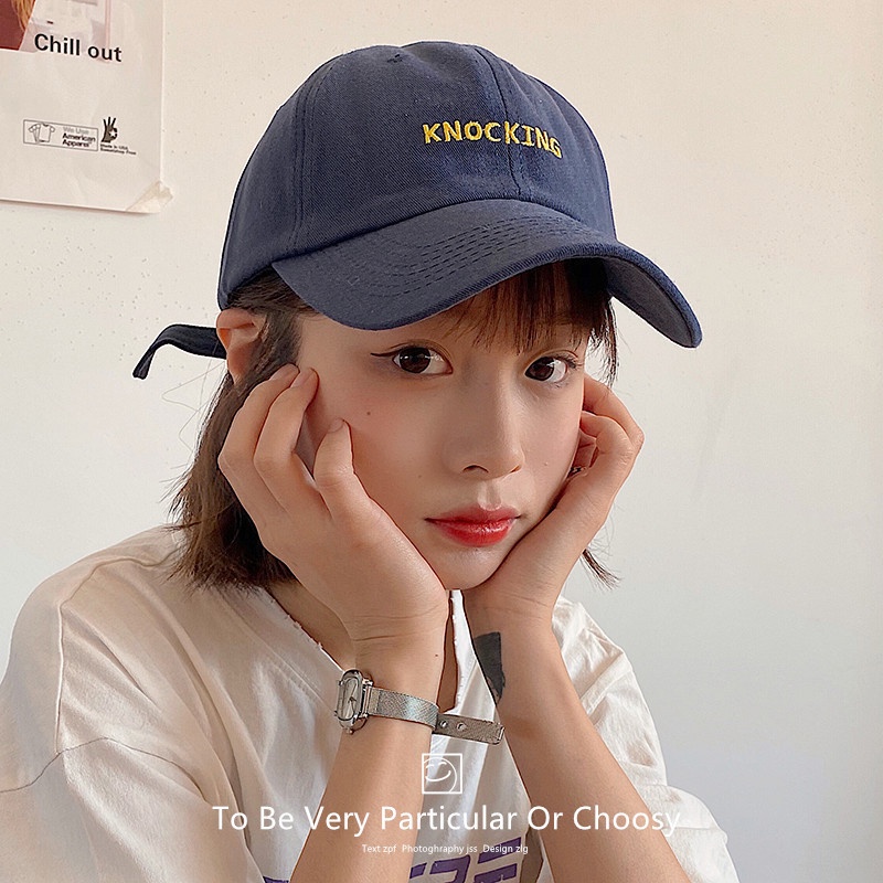 Mũ lưỡi trai chống nắng thêu chữ thiết kế mới đơn giản thời trang mùa hè dành cho cả nam và nữ