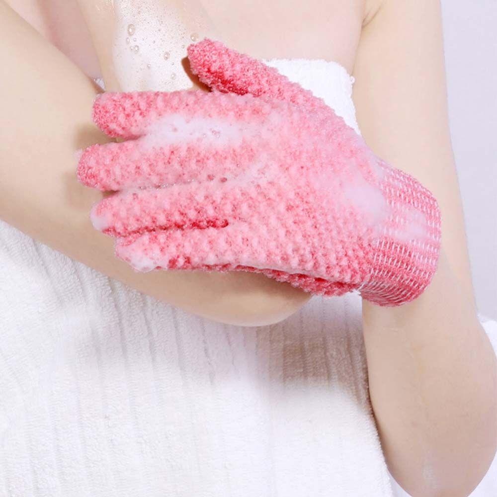 Găng tay đi tắm Năm Ngón Co Giãn Loại Bỏ Da Chết Phụ Kiện Phòng Tắm SPA