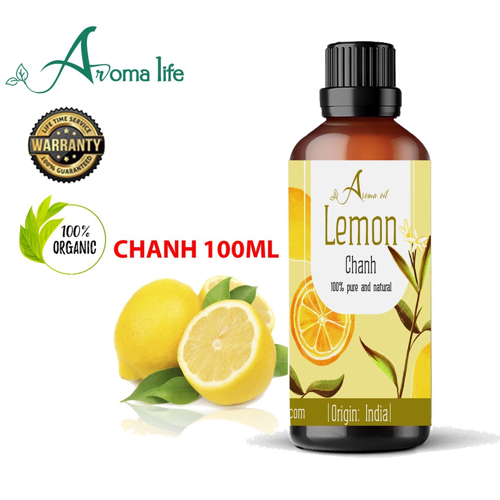 Tinh dầu nguyên chất Chanh Sần Aroma Life (50ml 100ml)