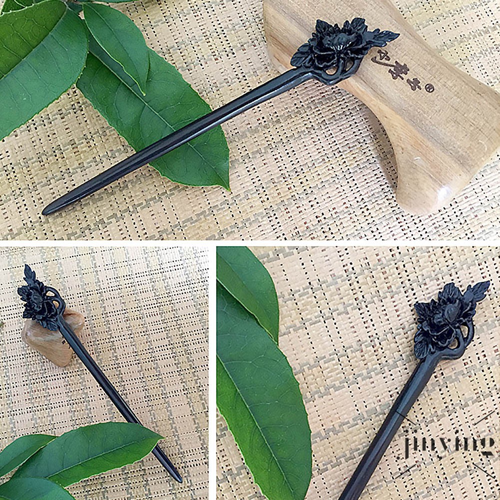 GETNOIVAS Trâm cài tóc bằng gỗ đàn hương phong cách thanh lịch dành cho nữ