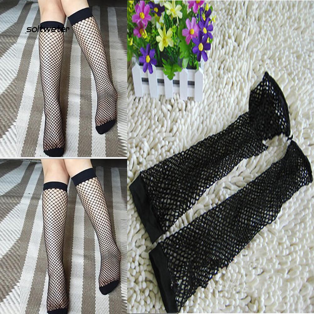 Vớ cao qua gối phối lưới xuyên thấu phong cách quyến rũ dành cho nữ