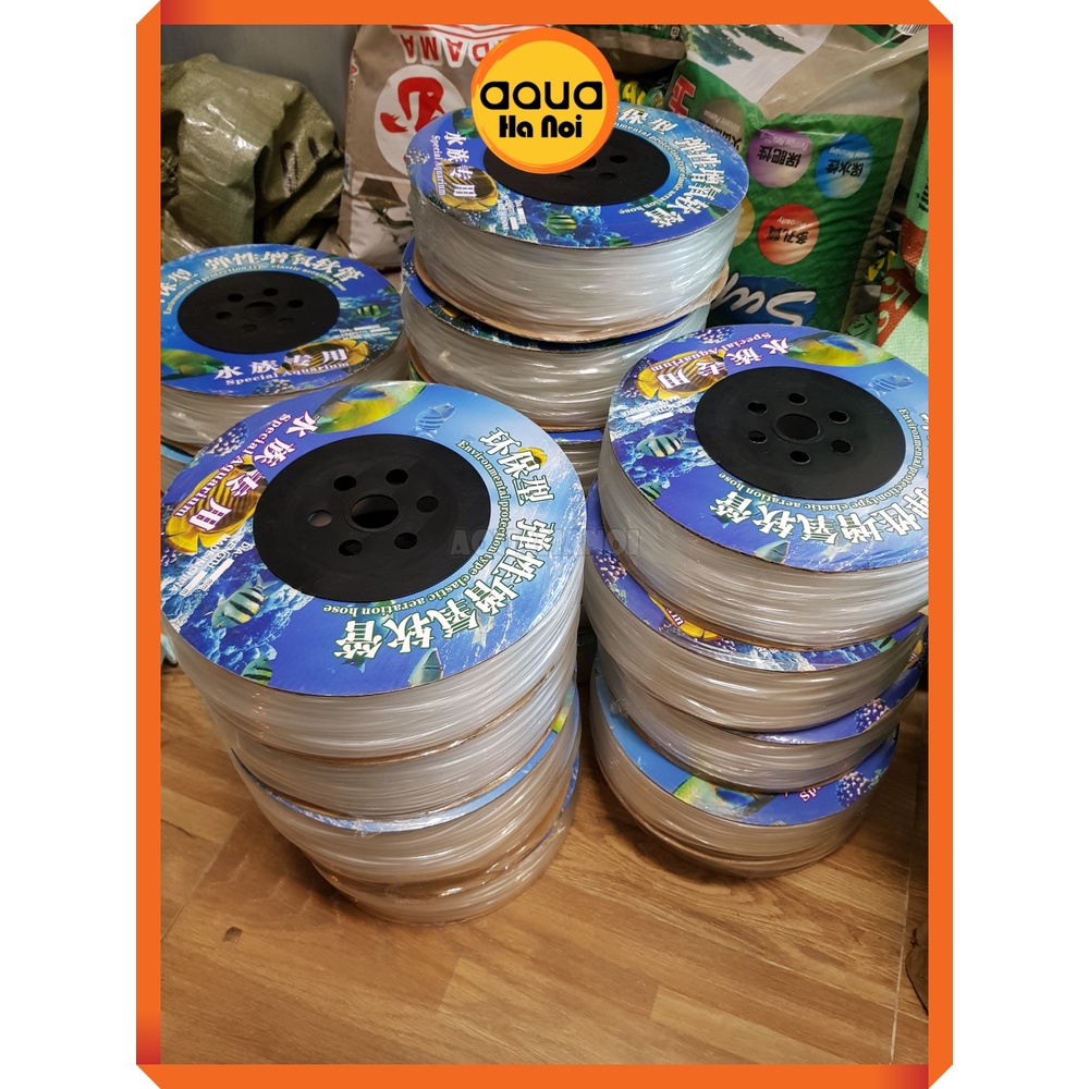 1 mét dây tuyo sủi Oxy CO2 trắng đục chống gập Phi 4 mm - dùng cho máy sủi, cục sủi đĩa hồ cá thủy sinh