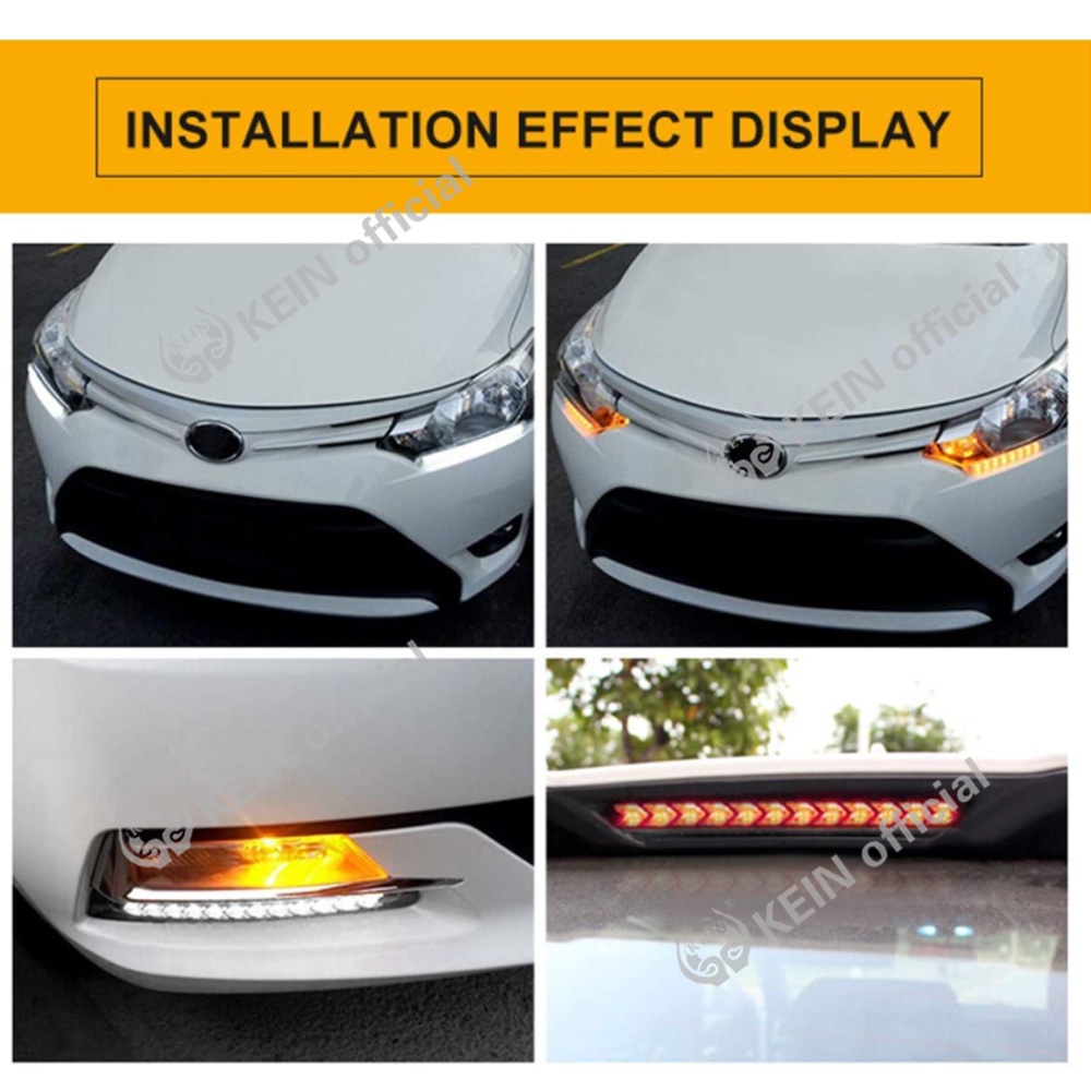 Set 2 đèn led kiểu mũi tên chống nước có thể dùng làm đèn xi nhan/đèn chạy ban ngày