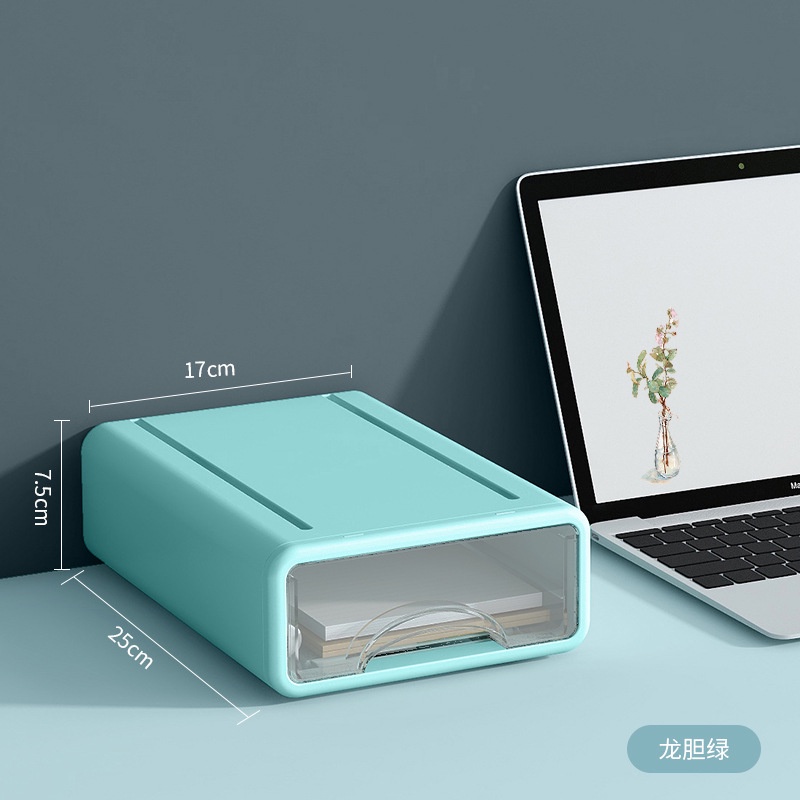 Hộp Nhựa Nhiều Tầng Trong Suốt Đựng Mỹ Phẩm Để Bàn Dạng Ngăn Kéo