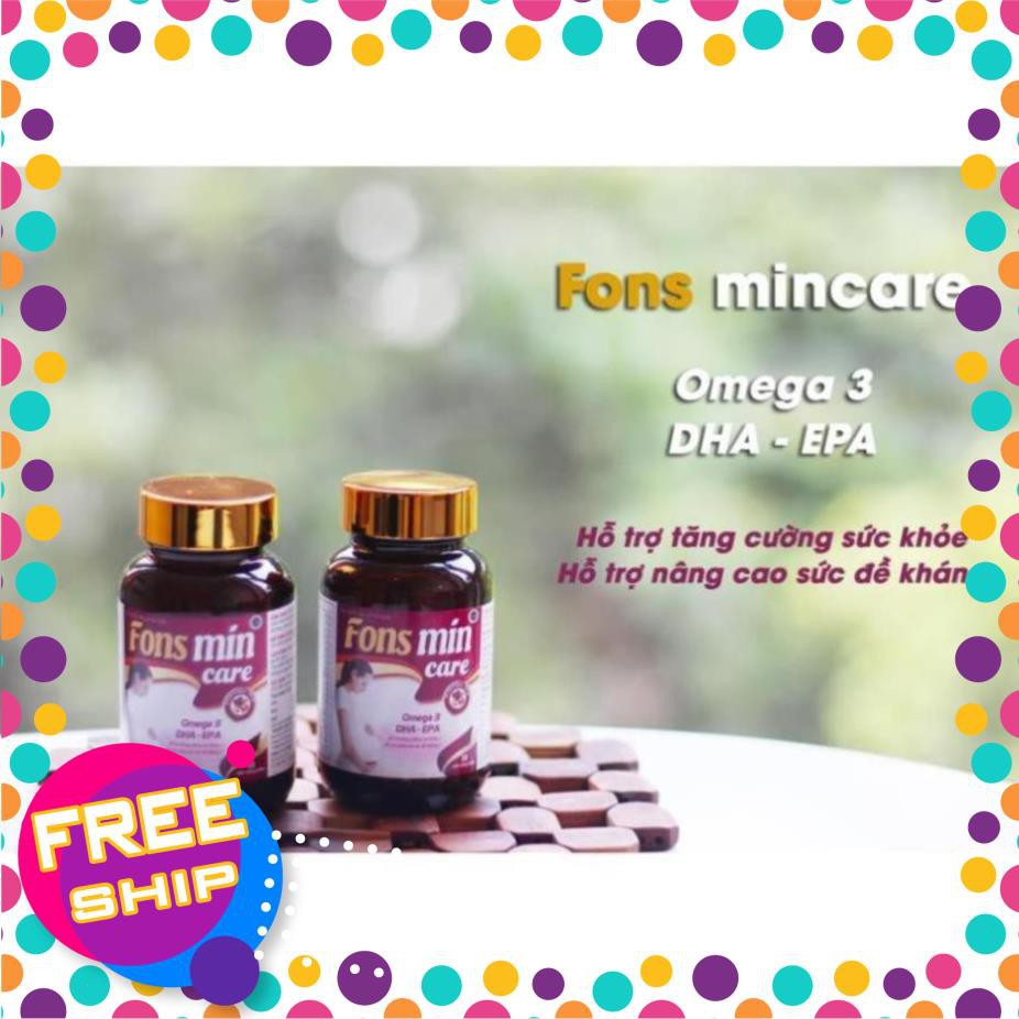[CHÍNH HÃNG] Bổ sung DHA, EPA, Vitamin và khoáng chất cho bà bầu - Fons Mincare 30 viên | Thế Giới Skin Care