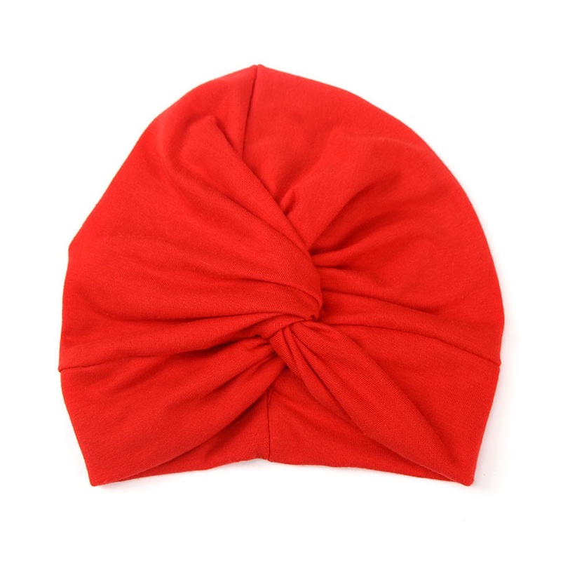 Mũ trùm đầu cho bé kiểu xoắn vải lạ mắt